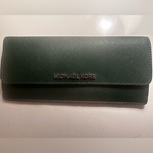 Michael Kors Green Snap Wallet